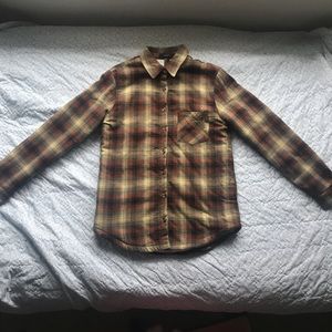 Faux Fur-Lined Plaid Flannel Jacket